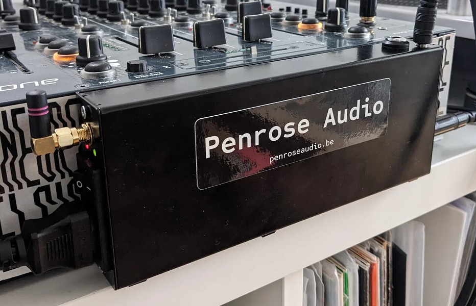Angled view of the Penrose Headphone Delay