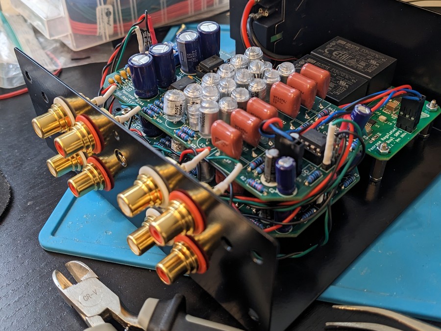 Manufacturing of a Penrose Dual Phono Preamp unit